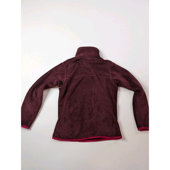 Patagonia Women’s Retool Snap T Pullover Fleece Jacket Wine Maroon Red - Size S - Picture 11 of 13